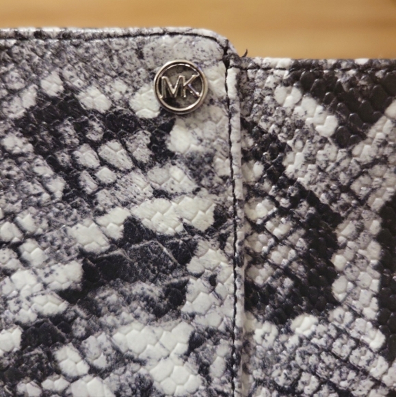 Michael Kors Alina Flex Snake Embossed Leather Side Zip Ankle Booties - Picture 7 of 12